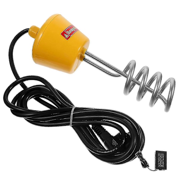 3000W Flytende Varmeelement for Badekar Oppblåsbar Bassengvarmer med LED Termometer og AU Plugg (Gul, Faktisk Effekt 2500W)