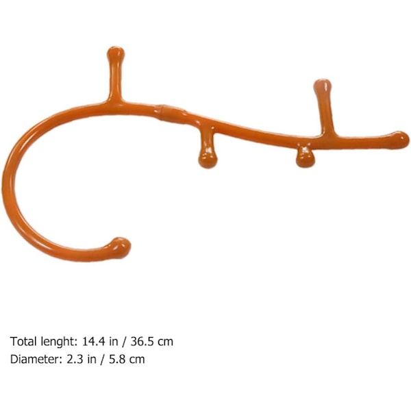 1:a Stick Massager Trigger Point Automatisk Massagekrok Rygg- och Nackmassager för Rygg Fötter Nackmuskler Axlar Kroppsben