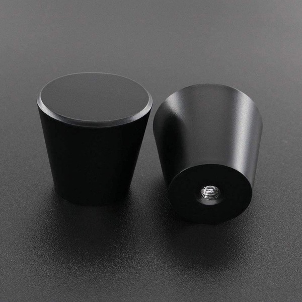 10 stk. sorte koniske skap knotter, koniske knotter, til garderobe