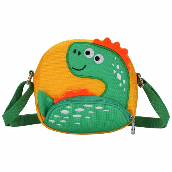 Punge Toddler Mini Cute Princess Håndtasker (Dinosaur Gul)