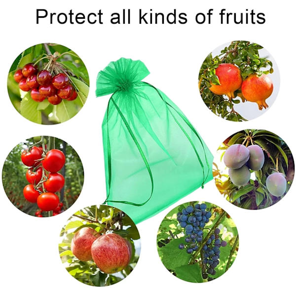 100 st buntskydds påse grapefrukt påse-17*23cm-citrongul