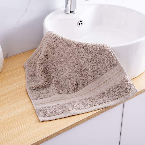 Lyxiga badhanddukar set 3-pack, handduksset 100% bomull-brun