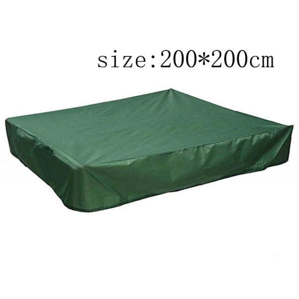 Hiekkalaatikon katos, hiekkalaatikon cover, vihreä, 200*200cm