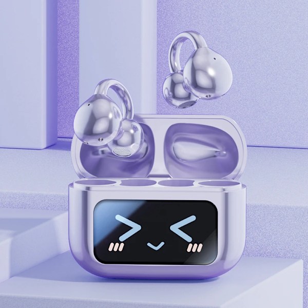 Urheilulliset Clip-On -luujohtokuulokkeet, melua vaimentavat kuulokkeet, pitkä akunkesto, Bluetooth-kuulokkeet