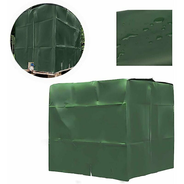 Vattentanklock, IBC-tanklock för 1000 liters tank, 120 x 100 x 116 cm (grön)