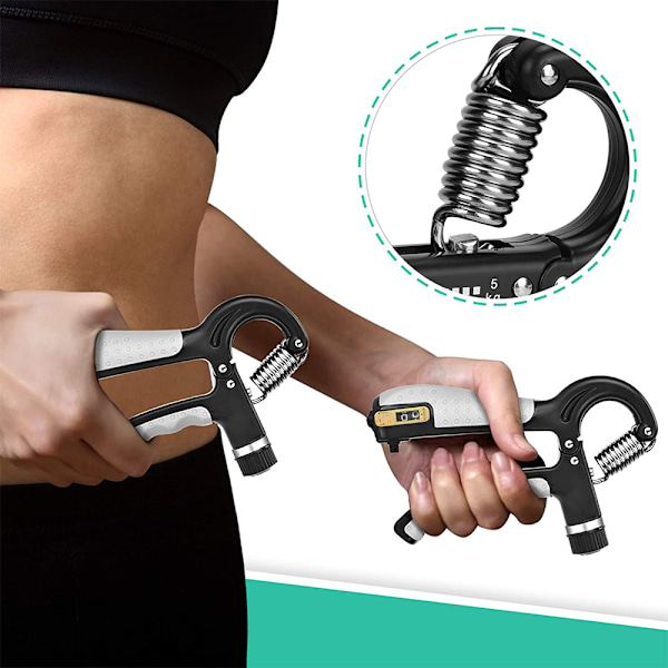 Håndtræner Underarmstræner 5-60 kg Justerbar Fingertræner