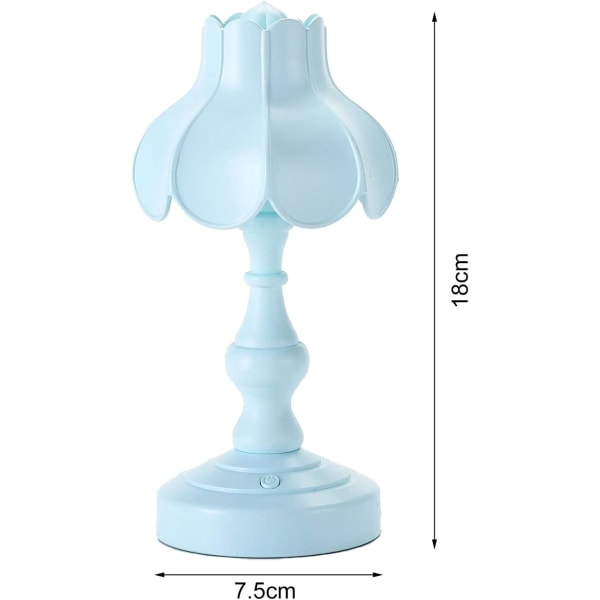 LED-ljus Lotusform Nattlampa, Vit