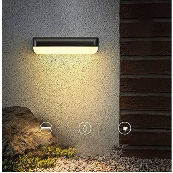 20W LED Udendørs Væglampe Vandtæt, 26,2X9,8X5,9CM, A