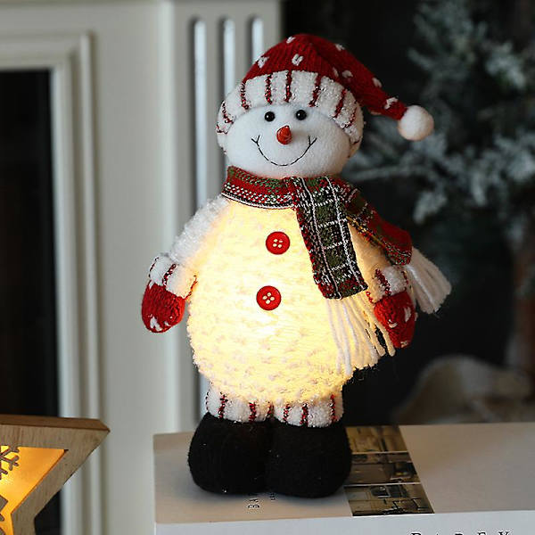 Sød plysset nisse dukke ornament julehjemmeindretning