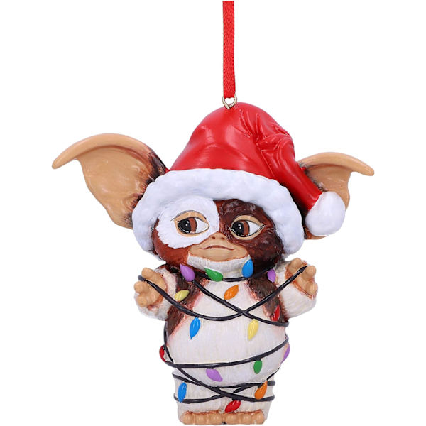 Gremlins Gizmo i ljusslinga hängande festlig dekorativ prydnad, röd