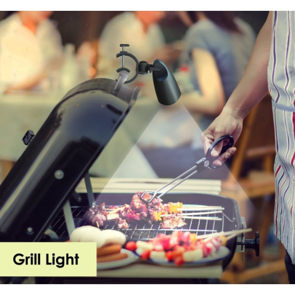 Grilllampor, 10 LED-grilllampor, värmebeständiga och vattentäta