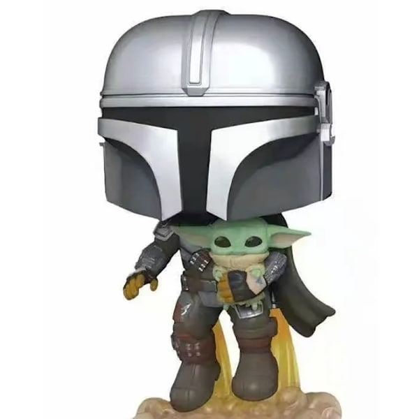Star Wars The Mandalorian -lentävä Mandalorian Jet Packilla -vinyylihahmo
