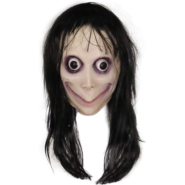 Molezu Momo Maske Skræmmende Maske, Uhæggelig Maske Monster Maske, Horror Kostumer Fest Gummi Latex Maske til Halloween Voksen