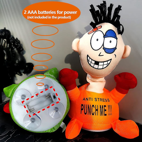 Punch Me Mjukt Stoppad Stressresistent Elektrisk Plysch Elektrisk