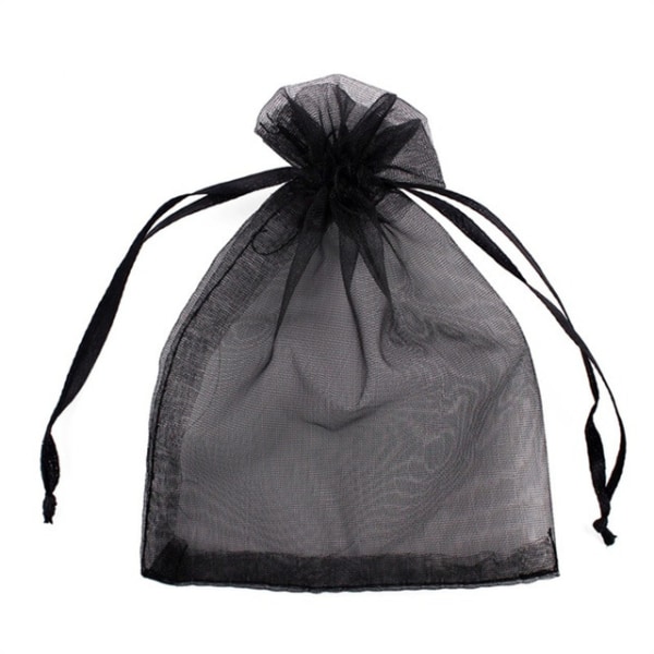 100 stk. Beskyttelsespose i organza til druer - 20*30 cm - Svart