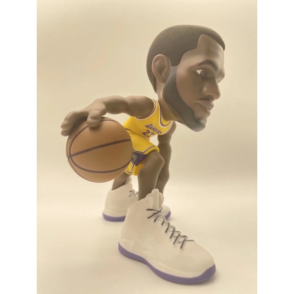 Slam dunk stor käsi att göra James verkliga huvudporträtt NBA-stjärna hand-to-do -malli koristefiguuri