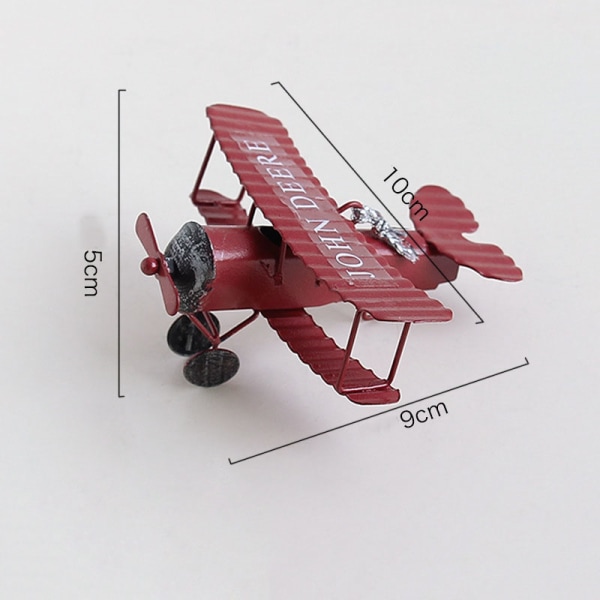 Järn smycken för små flygplansmodeller, kreativ bilinredning, röd