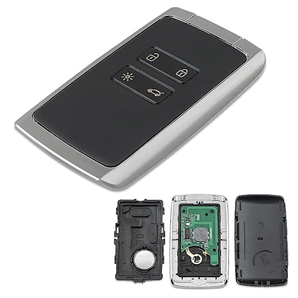 Bilnøgle Fjernbetjening 433MHz 4A Chip til Renault Megane 4 Talisman Espace 5 Kadjar