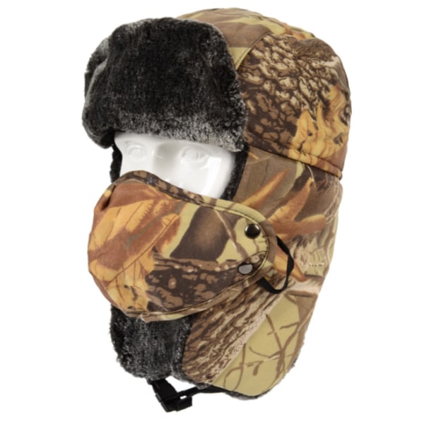 Vinter Camo Catcher Hat, Ski Jakt Hat (Gul)