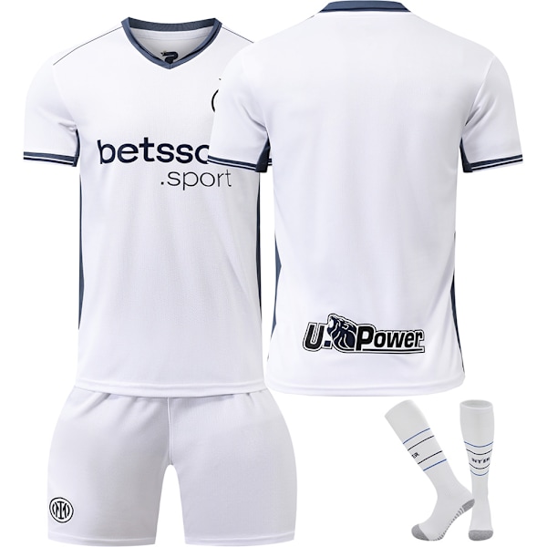 2024-2025 Inter Milan vierasjalkapallopuku nro 9 Thuram lasten pelipaita miesten ja naisten puku{HONGDE} Size 9 socks #18