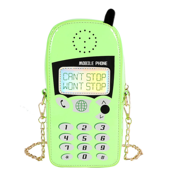 Stereo mobiltelefon Laser Messenger Bag Gave til venner, Grønn