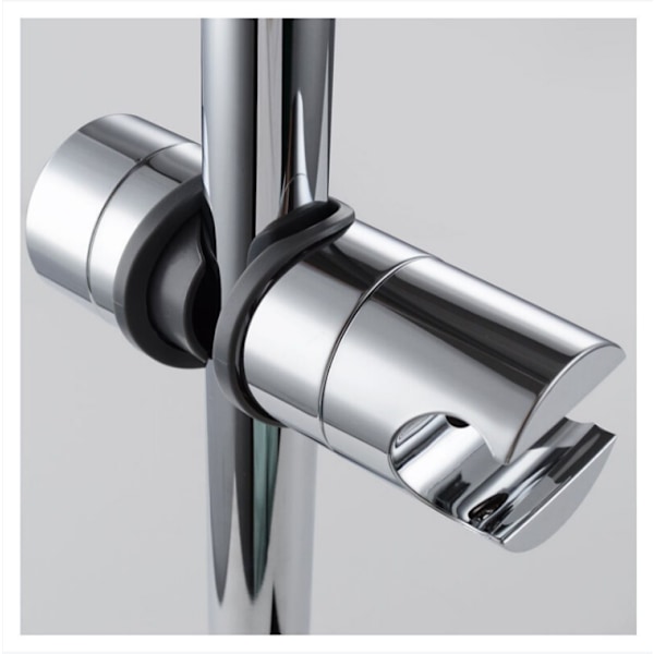 Utbytbart handhållet duschhuvud, Chrome ABS duschhuvudshållare, 18-25 mm diameter justerbar