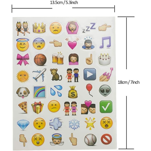 Emoji klistermärken 960 söta för barn konst- och hantverksprojekt, festgåvor, scrap-bokning dekoration