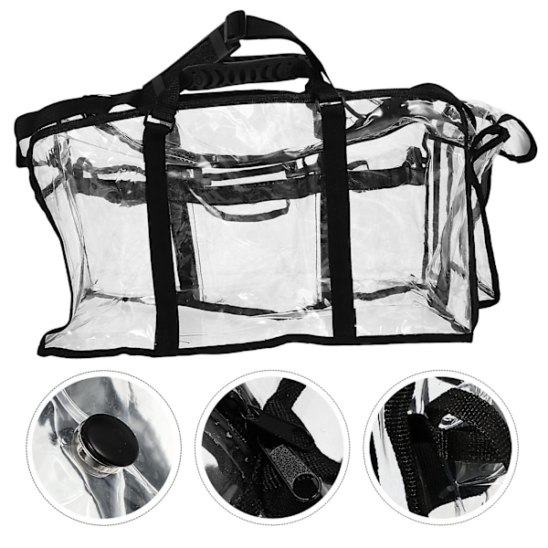 1 stk multifunksjonell oppbevaringspose for utendørs reise, transparent pose, kosmetikkveske