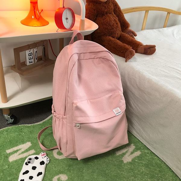 Estetisk Ryggsäck Skolartiklar Skolartiklar, Rosa