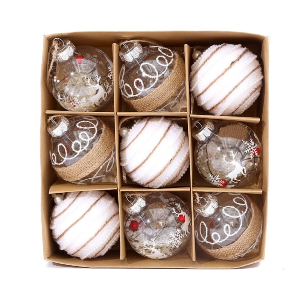 Christmas Ball Ornaments Shatterproof Tree Balls (8cm)5#