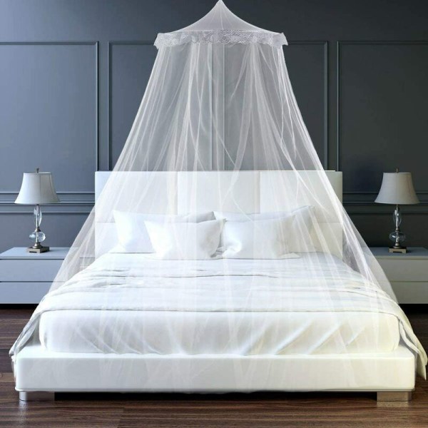 Hyttysverkko, sängyn hyttysverkko, hyttysverkko sänkyyn ja parisänkyyn,  valkoinen 36d4 | Fyndiq