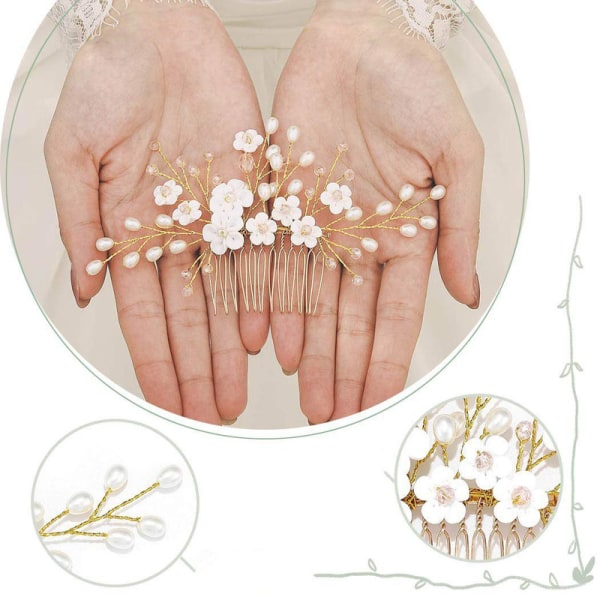 Braut Hochzeit Blume Spring Branch Gold Crystal Braut