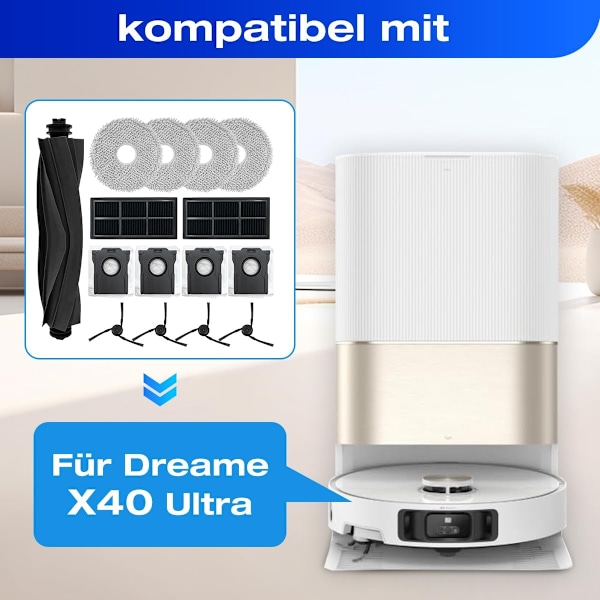 INF Tillbehör för Dreame X40 Ultra Complete / X40 Pro / S30 Pro Ultra