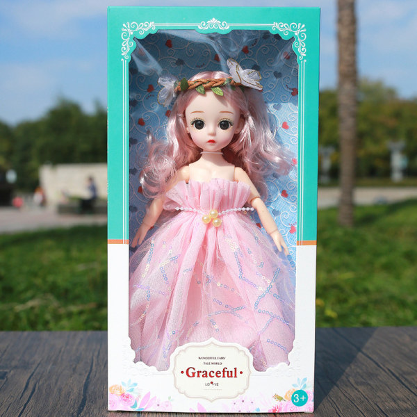 Magisk Barbie docka - 30 cm söt kul för små prinsessor