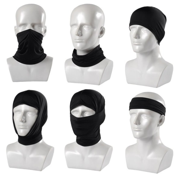 2st Halsvärmare / skidmask Svart (One-size)