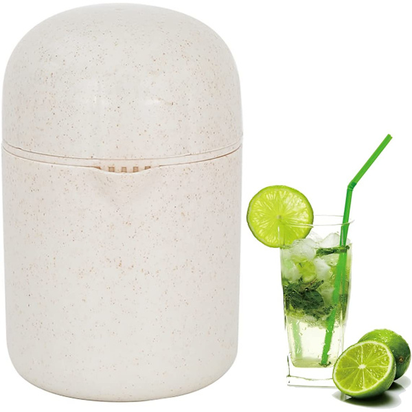 Manuel Juicer, Professionel Juicer med Beholder (Beige)