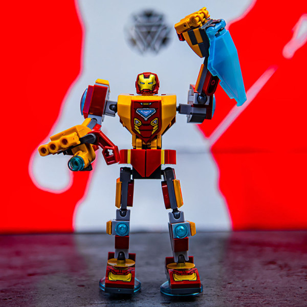 Marvel Iron Man Mecha Byggeklosser Leker Bevegelige Lemmer