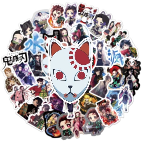 50 BOCCHI KLIPPEN! anime klistermærker til bærbar computer, stødfångare, skateboard, vandflasker, computer Demonslayer