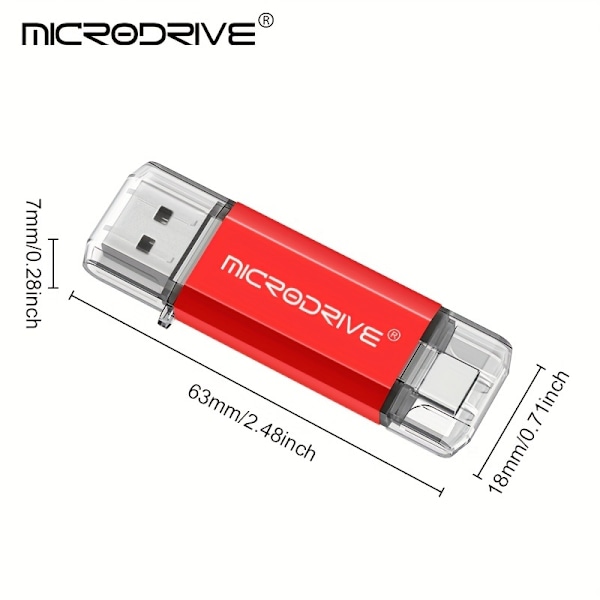 Microdrive 128GB 64GB 32GB 16GB 8GB 4GB USB Type C Høj Hastighed USB Flash Drive OTG Pen Drive Type-C