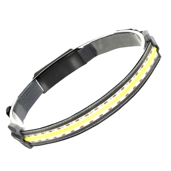 Opladningsbar LED-str?lkastare Pannband Ficklampa Grey