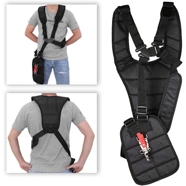 Komfortable skulderstropper for busk- og gressklippere