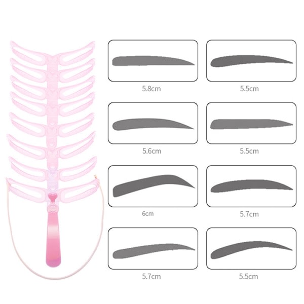 Øjenbryn Form Øjenbryn Skabeloner Genanvendelige Design Øjenbryn Rille Four eyebrows