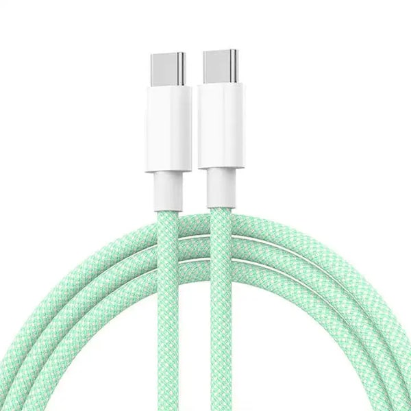 Ny 2024 synkkabel 60w Pd flätad typ c till typ c kabel för apple 15 14 1m snabbladdning dataöverföringslinje 8m 4