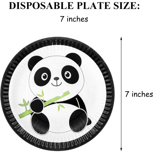 30 kpl Panda Paperiset kakkulautaset ja 40 kpl Panda Baby Lautasliina