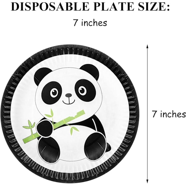 30 st Panda Papperskakfat och 40 st Panda Babyservetter