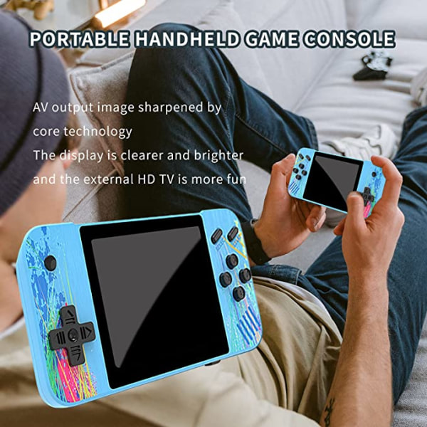 Spillkonsoll Kids G3 håndholdt spill horisontal skjerm (blå)