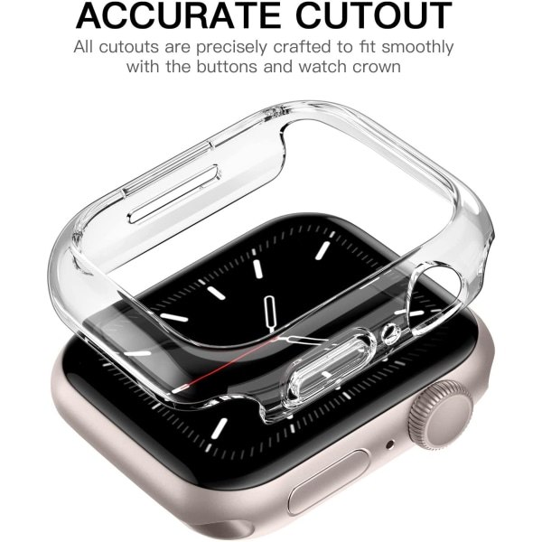 Apple Watch 7/8 skal PC Transparent (45 mm)