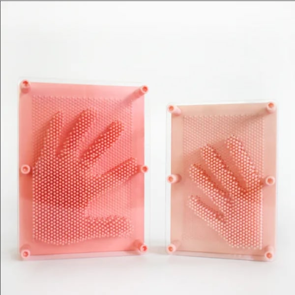 3D Clone Shape Pin Shoumo Farverig Model Tredimensionell Light Color needle transparent board medium