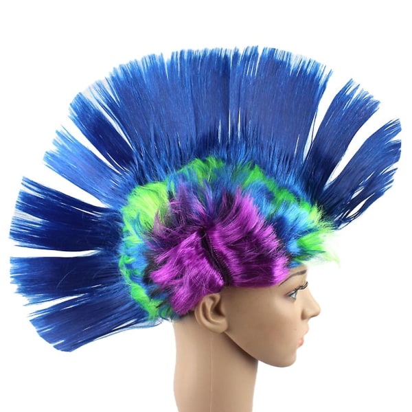 Rainbow Funny Wig - Halloween Wig Funny Party Supplies Hovedbeklædning