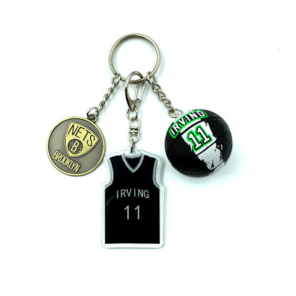 Personalized basketball keychain, basketball keychain for boys and girls, basketball gift, 11 Irving (Nets)